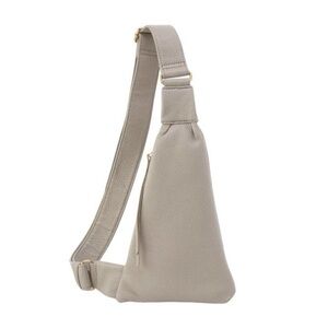 HOBO Cream Leather Sling Bag